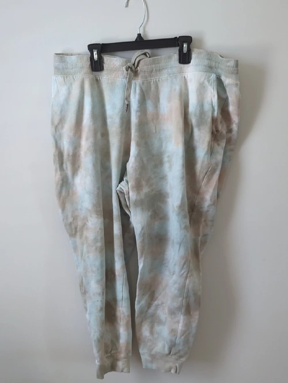 Old Navy Women'sTie-Dye Joggers in Light Blue & Tan - Picture 1 of 4